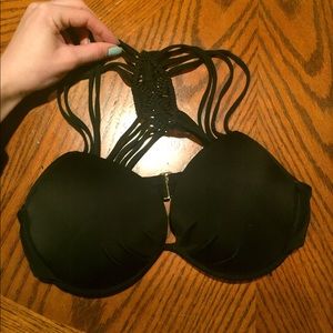 CROCHET BACK VICTORIAS SECRET SWIM TOP